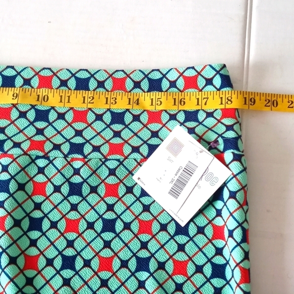 LULAROE CASSIE SKIRT Womens Pencil Skirt Green Size 3XL - Picture 9 of 12